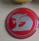 4x Nabendeckel 63mm kompatibel für Holden Rot