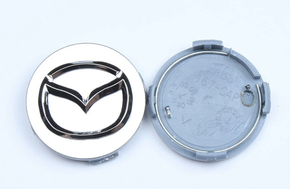 4x Nabendeckel 56mm kompatibel für Mazda Short Pin