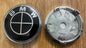 4x 60mm Nabendeckel für BMW – Full Black Design