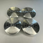 4x Jeep kompatible Nabendeckel 56mm Silber