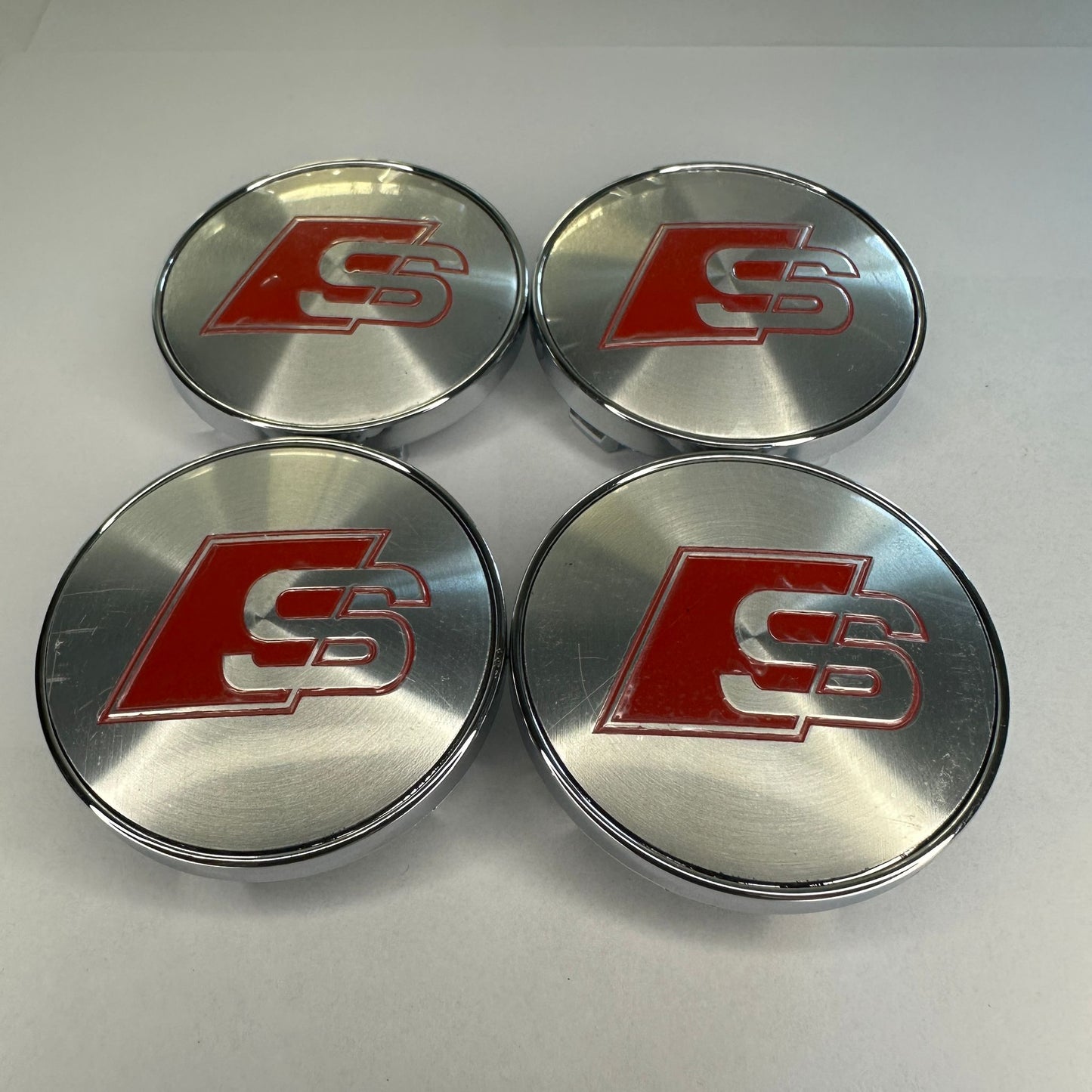 4x Audi kompatible Nabendeckel 60mm S Line Look